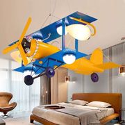 创意儿童房运输机飞机灯男孩卧室房间灯led现代时尚卡通飞机吊灯