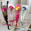 流星雨母亲节美人鱼花束单支袋鲜花玫瑰透明包装袋子花艺包花材料
