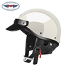 AMZ摩托车头盔男女款日式复古哈雷机车电动车半盔冬季3C认证瓢盔