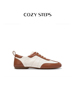 COZY STEPS可至复古英伦单鞋系带休闲便鞋平跟软底软绵皮鞋通勤女
