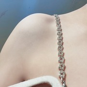 欧美镂空水钻肩链可调节金属轻奢风性感身体链女body chain