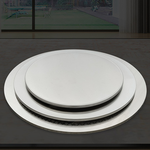 不锈钢圆桌面圆形，单独面板金属吃饭餐桌家用酒店，圆台面大转盘12人