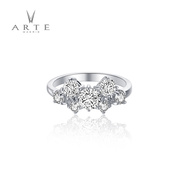 ARTE/艾尔蒂镶钻戒指女925银 简约气质小清新轻奢指环女送女友