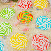 创意60克超大棒棒糖五彩虹波板糖网红零食日式硬糖儿童节日礼物