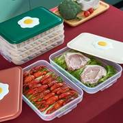 冰箱饺子盒鸡蛋盒冻饺子，家用速冻水饺，盒馄饨冷藏收纳盒多层保鲜盒