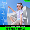 迪士尼童装女童速干衣夏季儿童运动短袖t恤冰丝凉感上衣速干裤