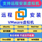 远程虚拟机vmware安装linux国产系统，ubuntucentosdeepinuos
