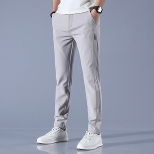 高尔夫球男士休闲裤修身弹力潮流裤子，薄款冰凉golf长裤运动男球裤