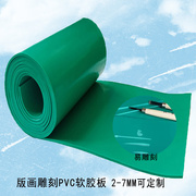 。耐酸碱板pvc软板，绝缘橡胶板绿色条纹，2mm3mm5mm工作台面耐油胶垫