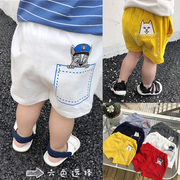 男童短裤中裤子夏装韩版童装宝宝，卡通儿童小童，1岁3外穿薄款潮