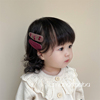 韩国儿童简约头饰女童蕾丝樱桃，刺绣布艺bb刘海，发夹对夹女孩发饰品