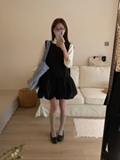韩国设计感南瓜裙日系减龄小个子短裙24春