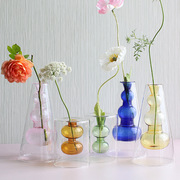 北欧现代ins风创意水培透明玻璃花瓶客厅餐厅桌面个性艺术摆件器