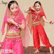印度舞蹈服装女儿童少儿肚皮舞演出服套装新疆舞天竺表演服