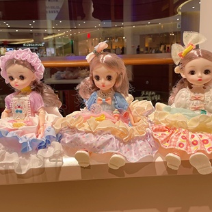 30CM洛丽塔音乐娃娃智能会唱歌眨眼洋娃娃女孩公主玩具生日礼物