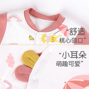 婴儿棉衣秋冬夹棉保暖新生儿衣服纯棉连体衣宝宝棉服哈衣加厚冬装