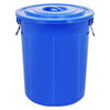 大号圆桶塑料水桶带盖蓝色\白色60l-200l单位，:个货期15天蓝色10
