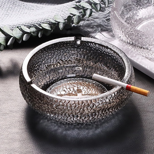 北欧ins风玻璃烟灰缸带盖防飞灰，创意个性香，烟缸家用客厅潮流烟缸