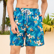 棕榈浪夏季印花沙滩裤短裤泳裤，运动休闲宽松速干可下水大码