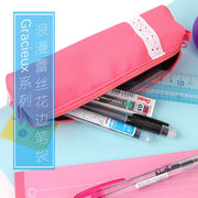 日本国誉KOKUYO笔袋可爱铅笔袋VBF-118笔袋女简约学生小清新笔袋