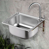 小单槽304不锈钢水槽，厨房洗菜盆洗碗池，洗手盆一体水盆套餐