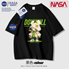 NASA欧洲站夏季T恤男欧货潮牌t恤网红墨镜小熊印花上衣短袖男