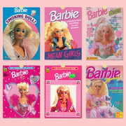 芭比公主美式复古海报barbie千禧vintage卧室90s装饰画壁纸