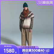  日本 F/CE 日本产女款宽松版短袖户外森系针织毛衣马甲外套