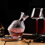 玻璃醒酒器家用葡萄酒红酒杯，香槟杯红杆黑底，家用玻璃红酒的醒酒器