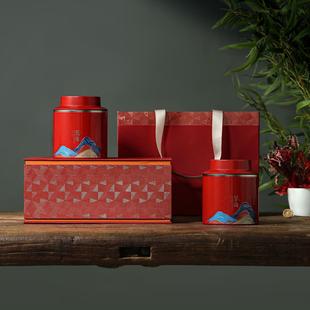 清新创意茶叶罐铁罐随手礼，茶叶礼盒包装盒空盒，红茶绿茶礼盒装定制