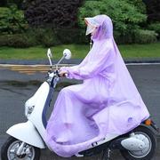 双帽檐j带袖雨衣单人，有袖电动车，雨衣加大加厚摩托车雨披透明雨衣
