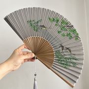 中国风古典折叠折扇手绘扇子古装汉服日用女式扇7寸男扇高档