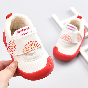 学步鞋女宝宝鞋子冬季婴幼儿，0一1-3岁2婴儿，童鞋软底加绒款男棉鞋