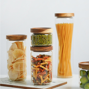 储物罐密封罐玻璃食品级意面花茶咖啡豆，装茶叶罐子白糖储存收纳瓶