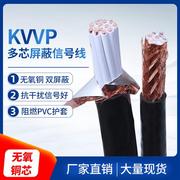 kvvp控制屏蔽线电缆铜芯电源信号线，678芯11.52.5平多芯电缆线