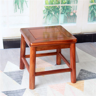 花梨木小方凳家用客厅整装实木，小矮凳红木，板凳现代简约木凳子