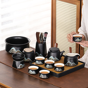黑陶瓷功夫茶具送礼家用高端茶器高档瓷器茶具套装礼盒