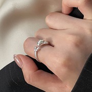 饰尚e族可爱海豚戒指女小众，设计个性时尚小鲸鱼925银开口指环