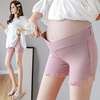 韩国2021孕妇裤子打底裤托腹低腰孕妇安全裤蕾丝宽松坑条纹安全裤