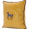 金黄色皮布沙发抱枕现代简约新古典(新古典)欧式意式法式靠垫方形靠枕套