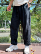 Y先生 美式休闲纯色运动卫裤男2023秋季宽松设计感裤子长裤潮