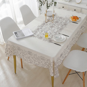 长方形餐桌桌布pvc防水防油防烫茶几，台布圆形垫折叠椭圆形餐桌布