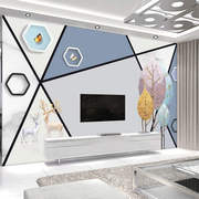 电视背墙景墙贴自粘2021流行客厅壁纸现代简约时尚加厚高端