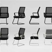 会议室椅子靠背简约电脑椅现代简约网布透气办公椅弓形凳子学生q.