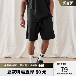 bd健美站夏季直筒，黑色短裤男简约篮球训练运动短裤男宽松