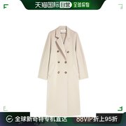 99新未使用香港直邮maxmara女士米色羊毛大衣madame-01