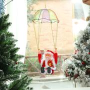 新奇电动圣诞老人降落伞，公仔玩具儿童圣诞节礼物电动圣诞节装饰品