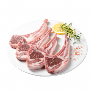 草原领头羊羊排法式小切300g+送调味料20g生鲜羊肉