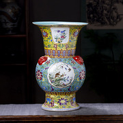 陶瓷器花瓶客厅插花仿古中式家居装饰品居老奸巨猾海绵砂纸消闲