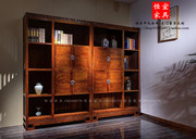 刺猬紫檀云纹书柜实木，家具现代苏作红木，新中式花梨木书架书橱